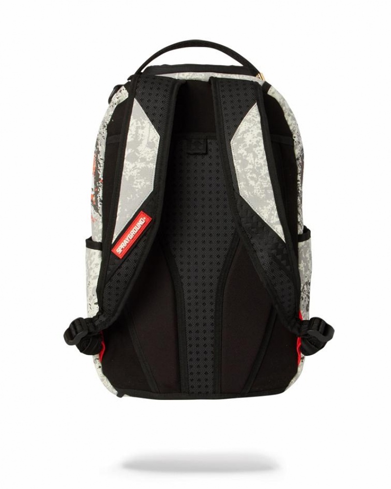 Black White Men's Sprayground The Shark 1989 Backpacks | ZCSY23854