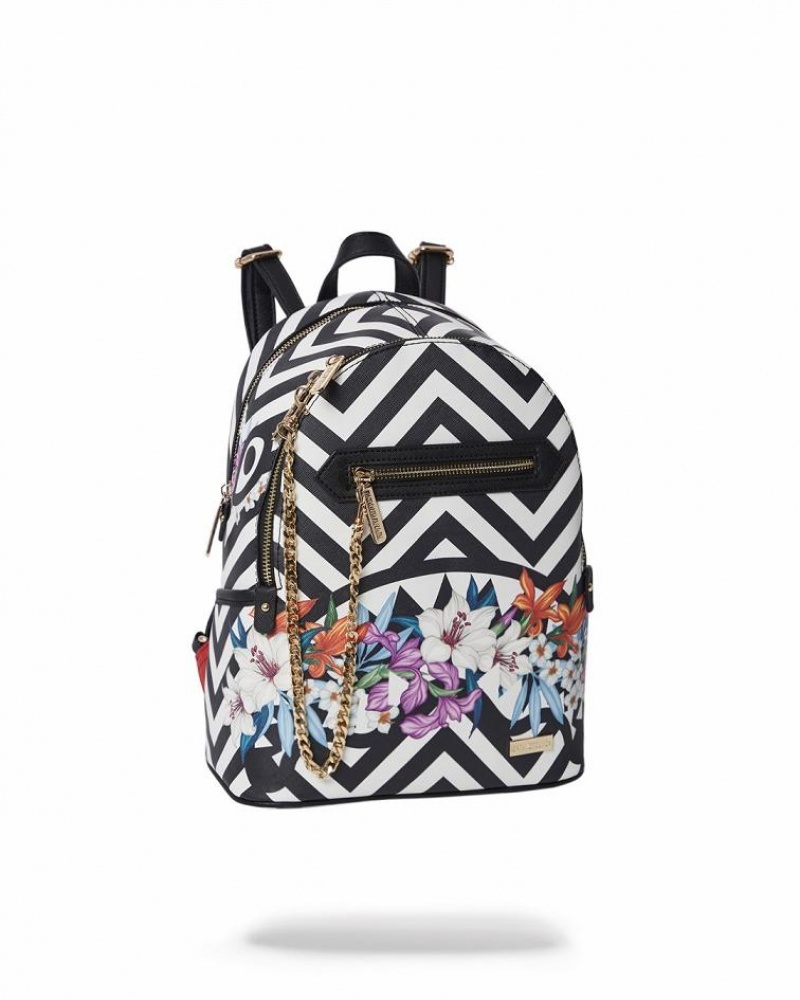 Black White Women's Sprayground Glass House Savage | DNHB10673