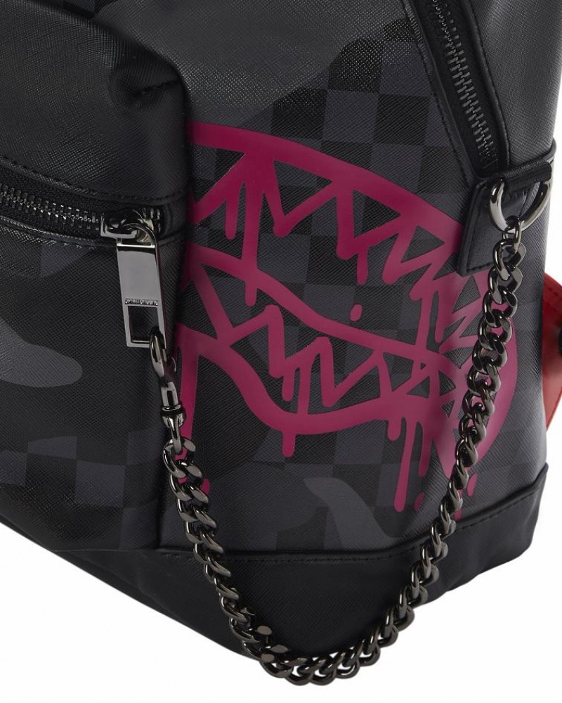 Black Women's Sprayground 3am Pink Drip Savage | QJMP08759