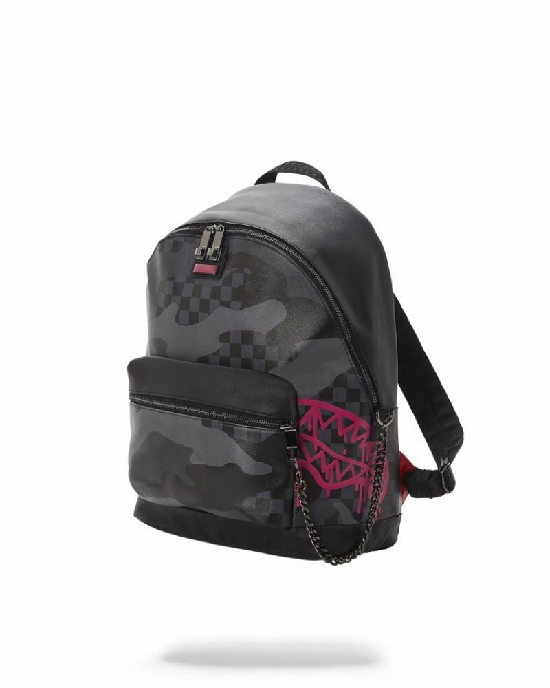 Black Women's Sprayground 3am Pink Drip Savage | QJMP08759