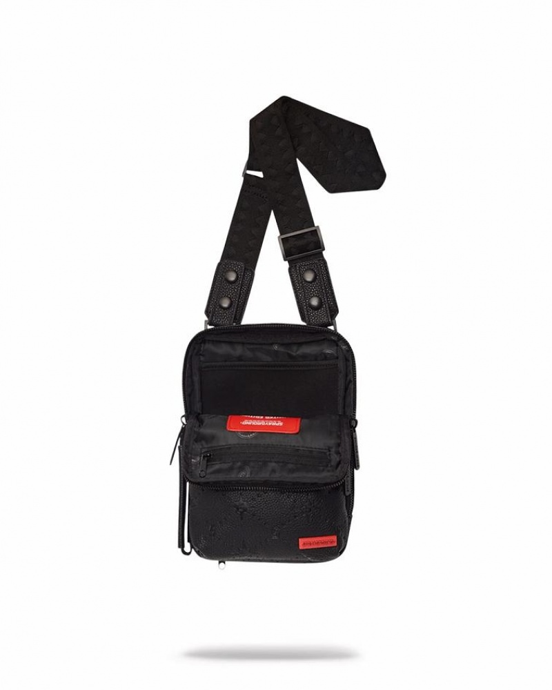 Black Women's Sprayground 7/24 Slings Bag | FGYE02539