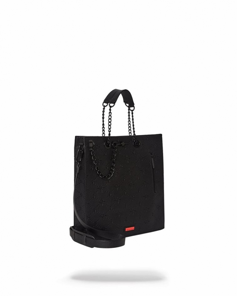 Black Women's Sprayground 7/24 Tote Bags | BCRG51427