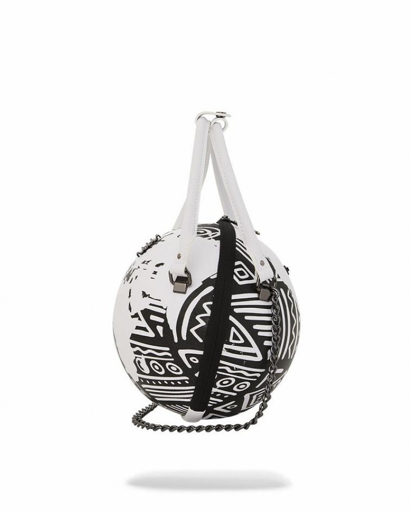 Black Women's Sprayground A.I.8 African Intelligence Handbag | GIQA58960