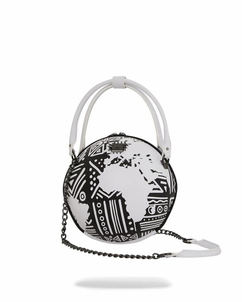 Black Women's Sprayground A.I.8 African Intelligence Handbag | GIQA58960