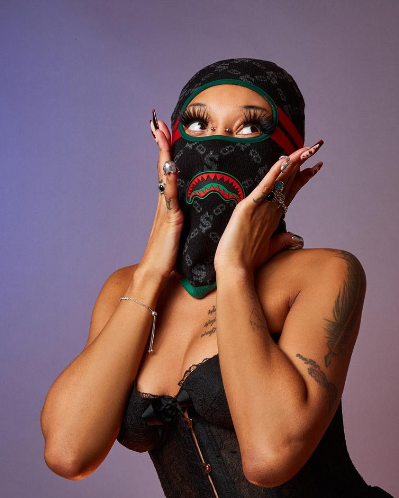 Black Women's Sprayground Dinero Ski Mask | ATZL07641