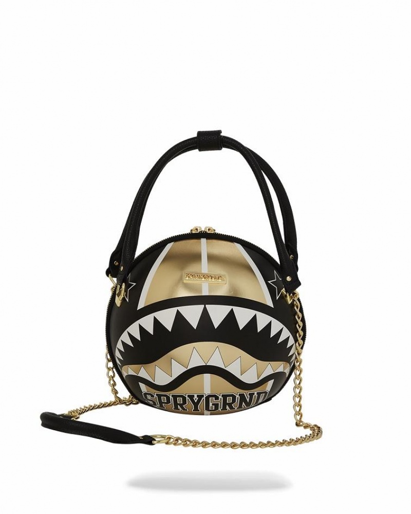 Black Women's Sprayground Harlem Globetrotters Handbag | EMJL08541