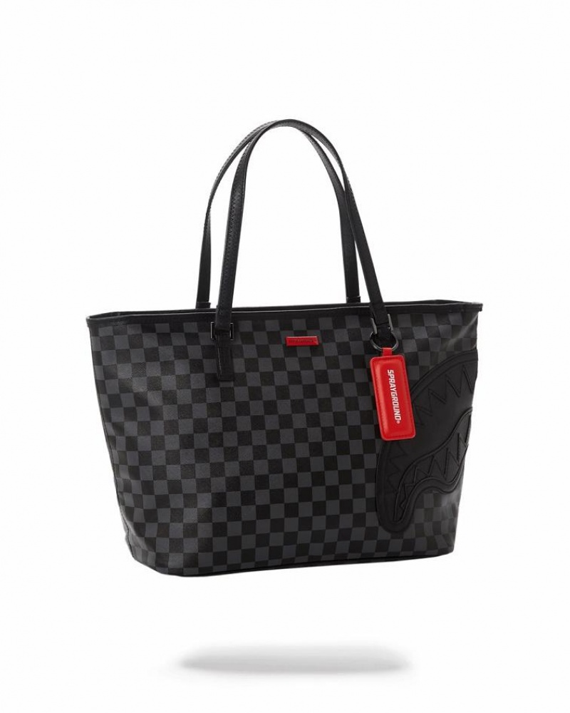 Black Women's Sprayground Henny Tote Bags | QNLX51498