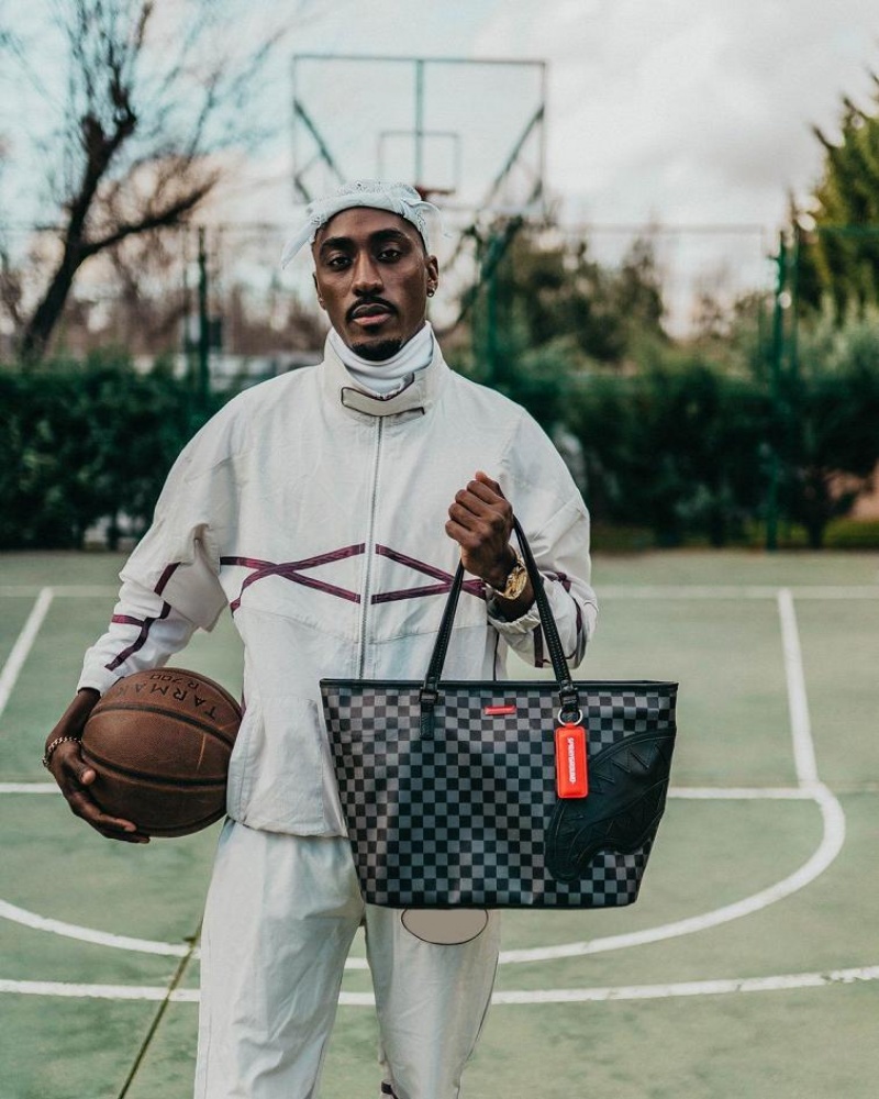 Black Women's Sprayground Henny Tote Bags | QNLX51498