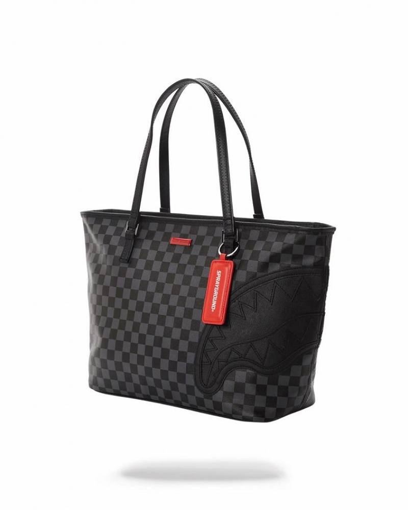 Black Women's Sprayground Henny Tote Bags | QNLX51498