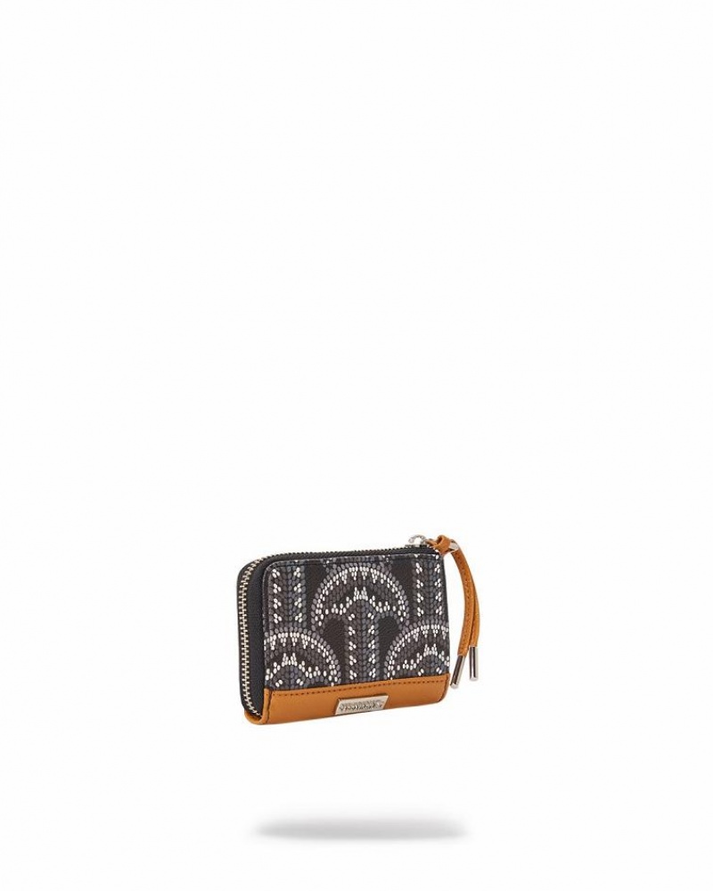 Black Women's Sprayground Illuchains Wallets | UCMD47802