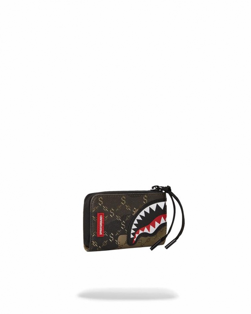 Black Women's Sprayground Lasers Blazin Wallets | CAWZ14809