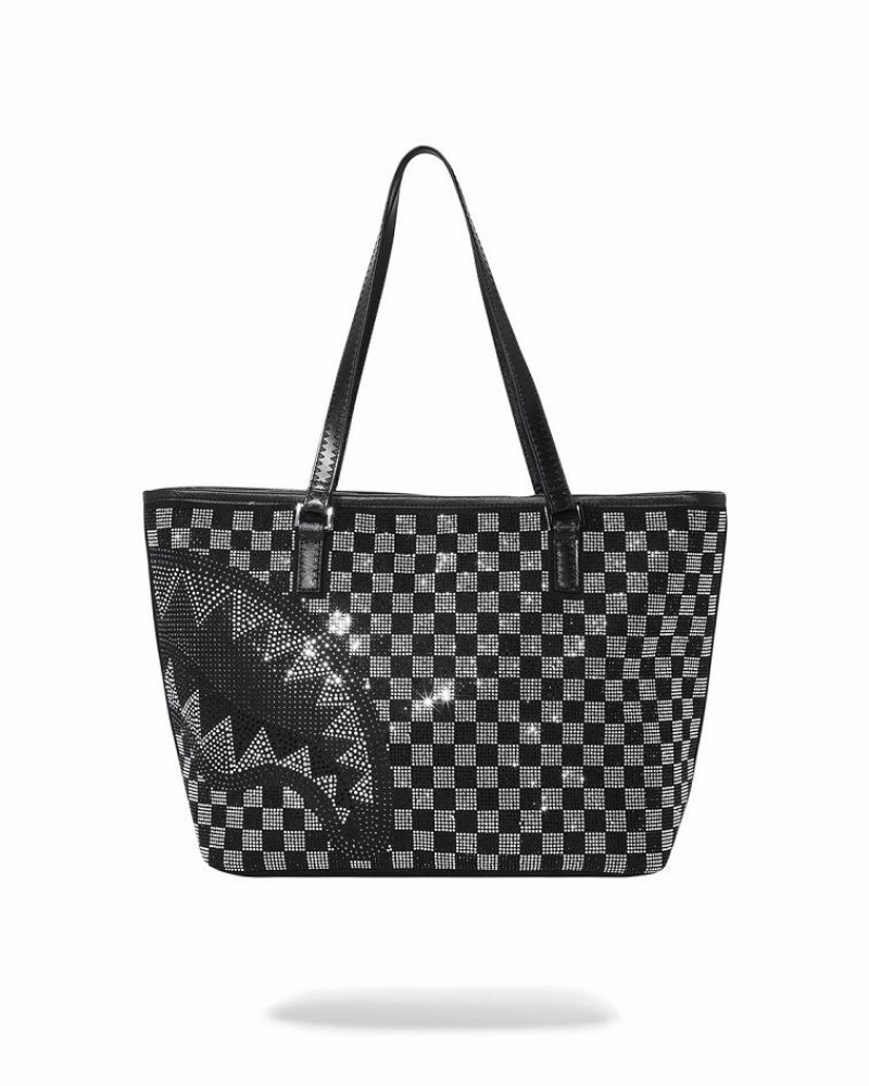 Black Women's Sprayground Light Years Ahead Tote Bags | LDFW96814