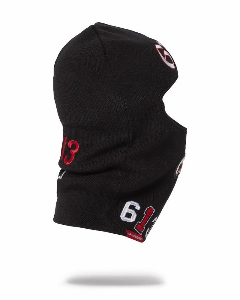 Black Women's Sprayground Mean & Clean Ski Mask | LRSD57869