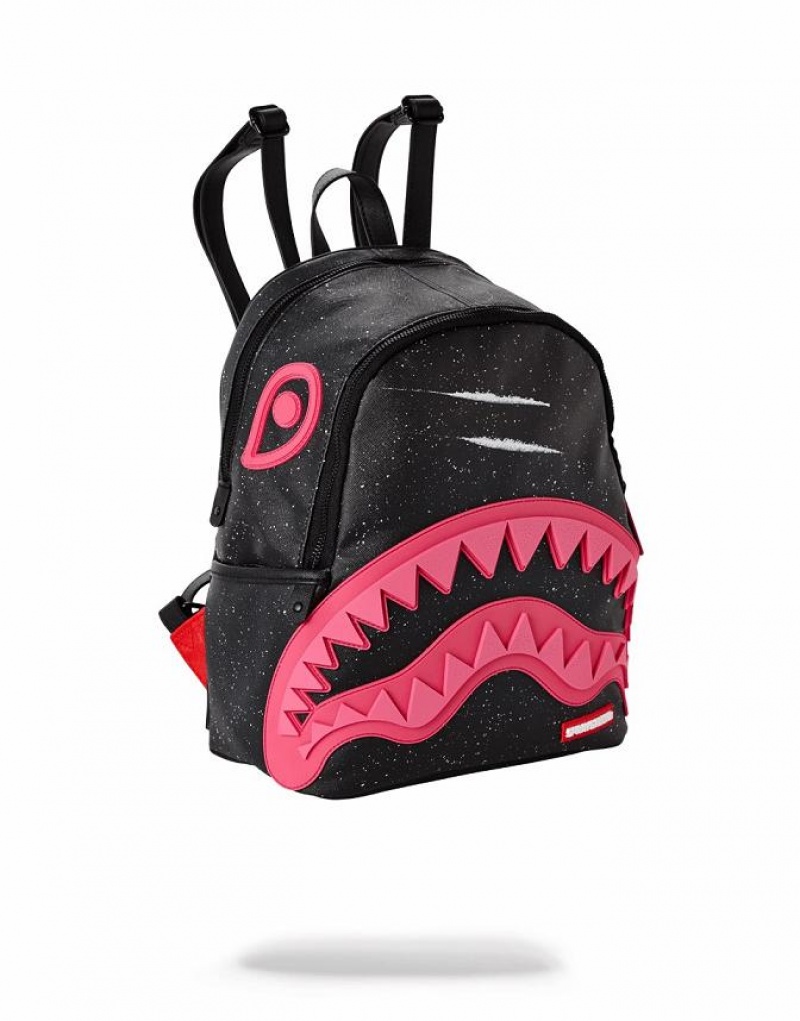 Black Women's Sprayground Party Shark Savage | JSPH78623