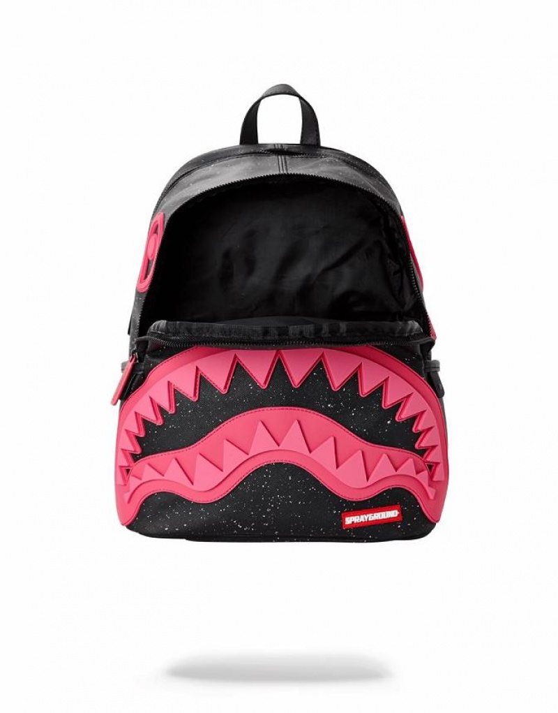 Black Women's Sprayground Party Shark Savage | JSPH78623