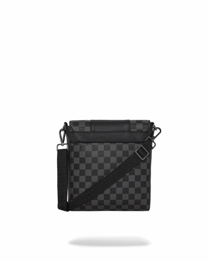 Black Women's Sprayground Raceway Shadow Phantom Slings Bag | BNWI69824