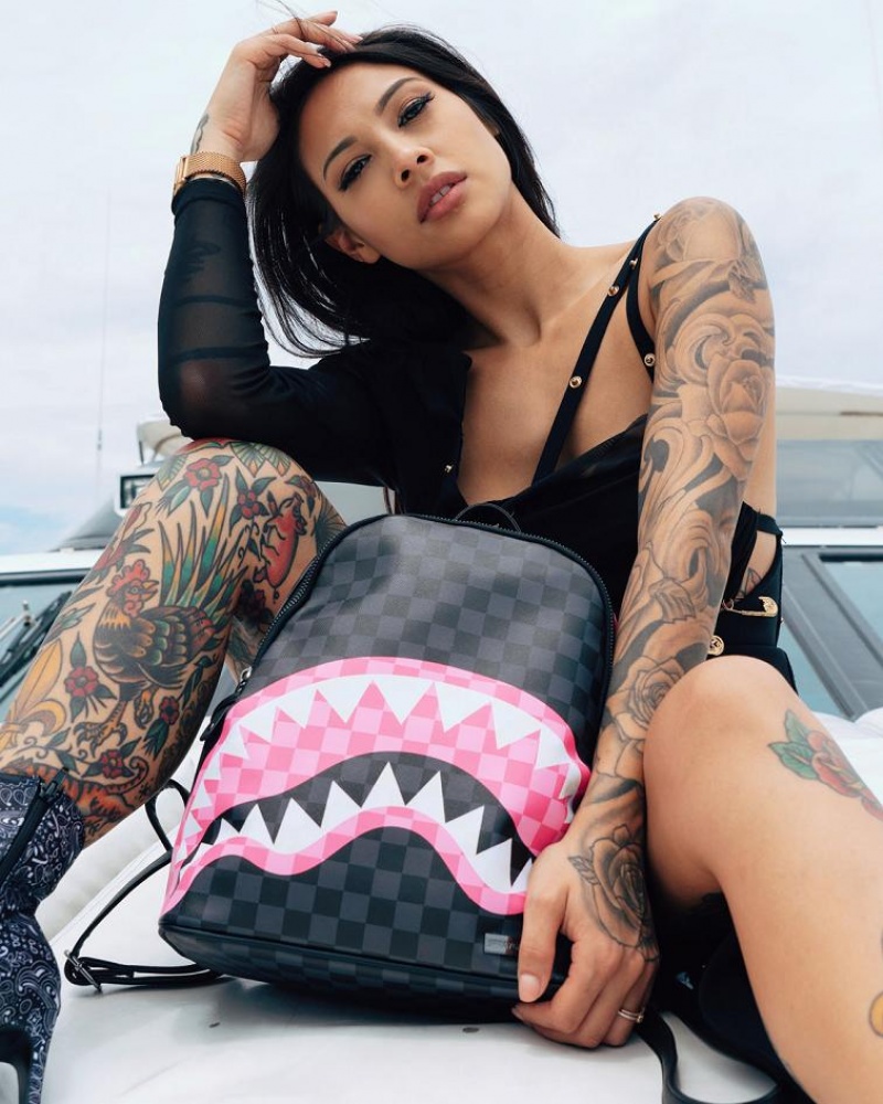 Black Women's Sprayground Sharks In Candy Savage | UKRP18704