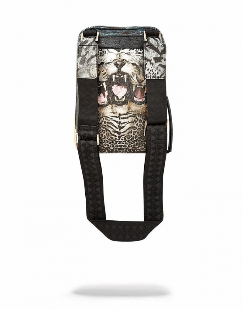 Black Women's Sprayground The Beast Slings Bag | RIOU85193