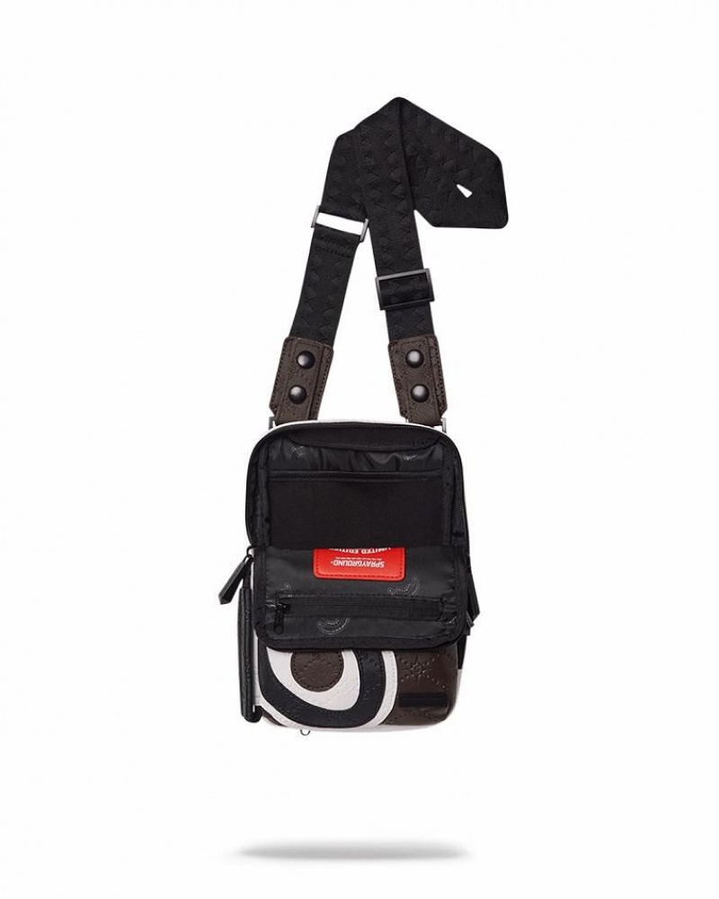 Black Women's Sprayground V.V.I.P Slings Bag | DOLS70248