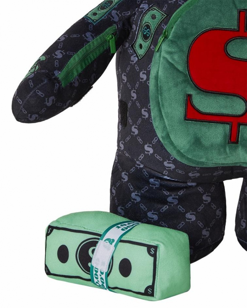 Blue Green Men's Sprayground Dinero Backpacks | GAWF13048