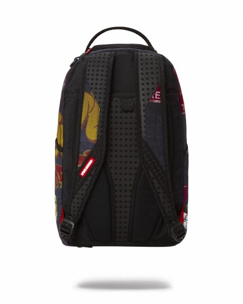 Blue Green Men's Sprayground Private Property Backpacks | TBPC31682