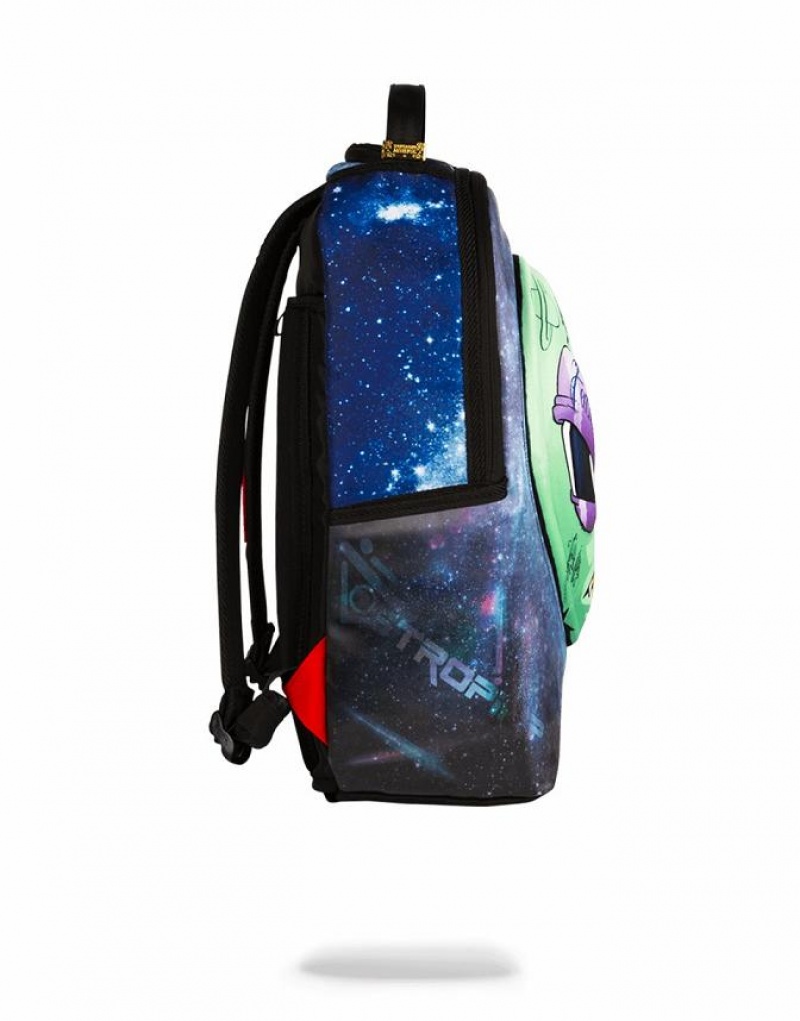 Blue Men's Sprayground Alien Backpacks | RJKX58061