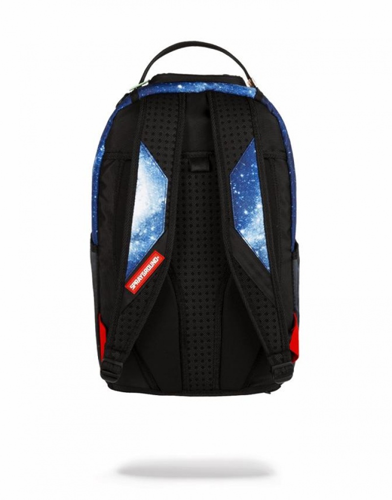 Blue Men's Sprayground Alien Backpacks | RJKX58061