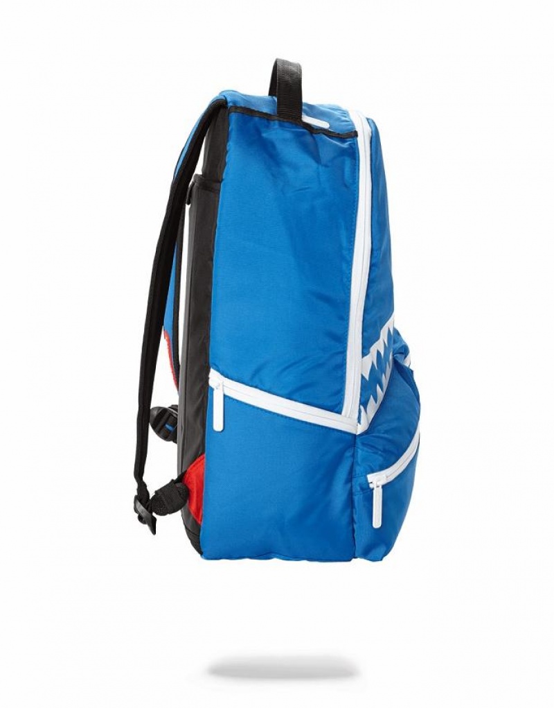 Blue Men's Sprayground All Day Backpacks | CBGK59863