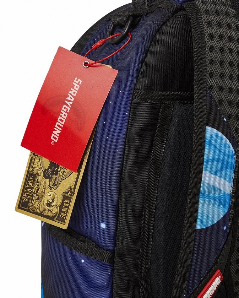 Blue Men's Sprayground Astromane Backpacks | CNIO89047