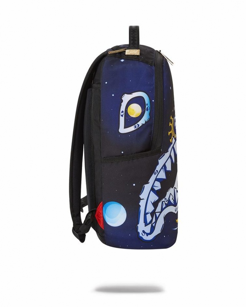 Blue Men's Sprayground Astromane Backpacks | CNIO89047