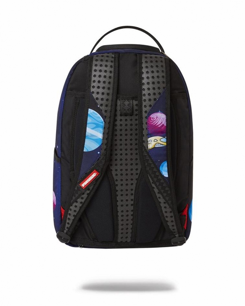 Blue Men's Sprayground Astromane Backpacks | CNIO89047