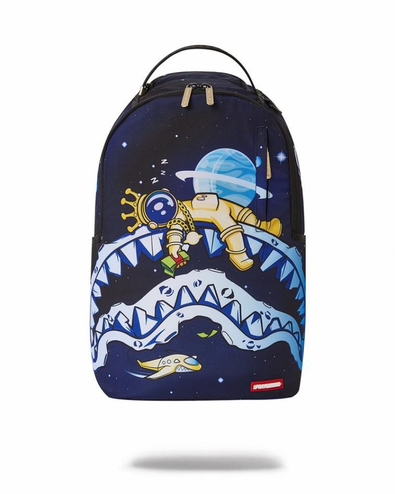 Blue Men\'s Sprayground Astromane Backpacks | CNIO89047