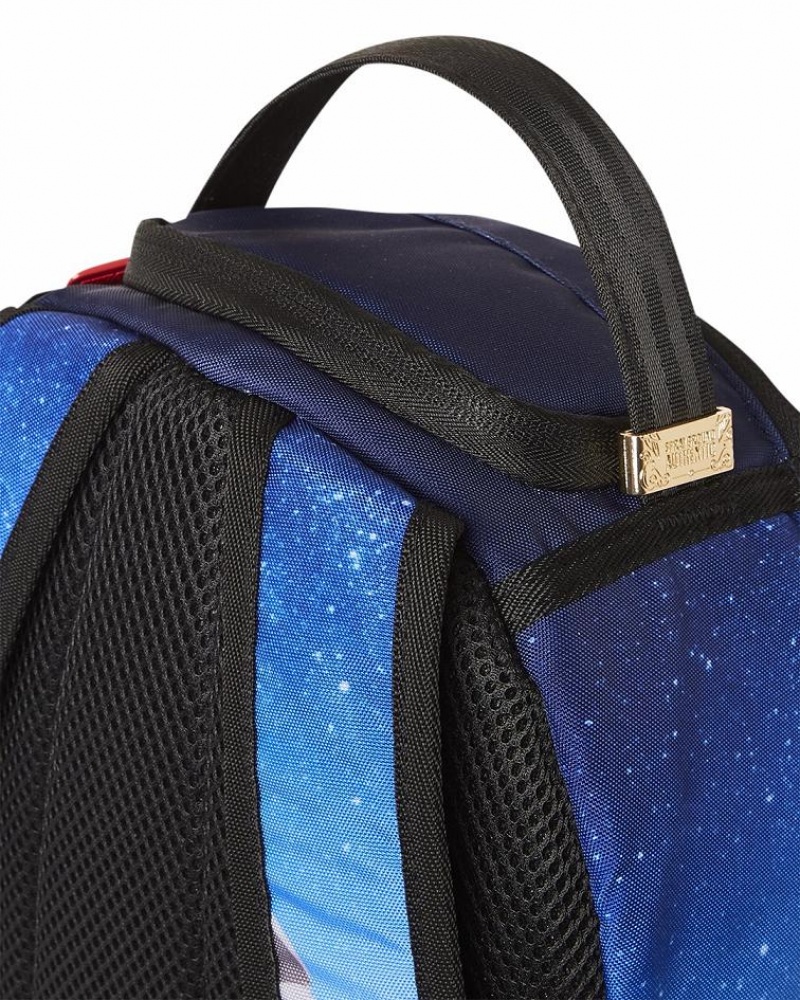 Blue Men's Sprayground Astromane Mini Backpacks | DFBL48396