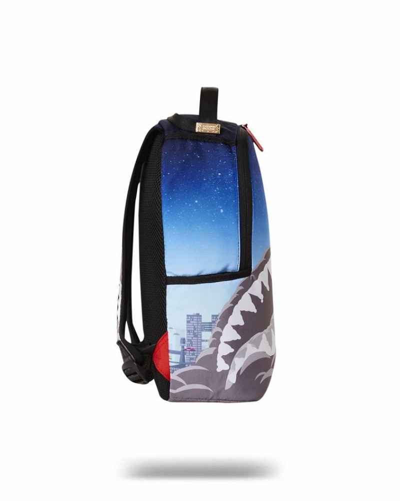 Blue Men's Sprayground Astromane Mini Backpacks | DFBL48396