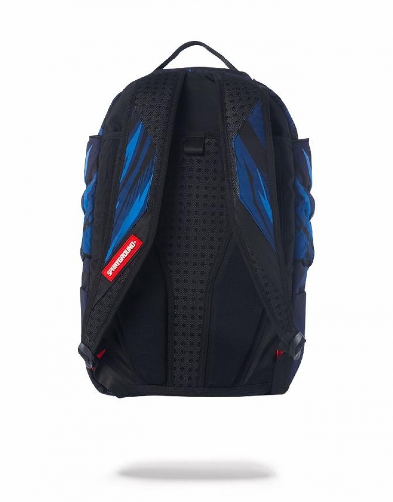 Blue Men's Sprayground Batman Cape Wings Backpacks | GTSZ37468