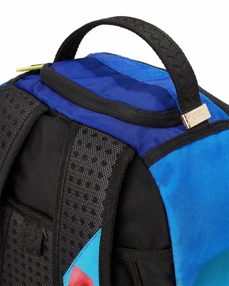 Blue Men's Sprayground Beetlejuice Backpacks | FQCS29567