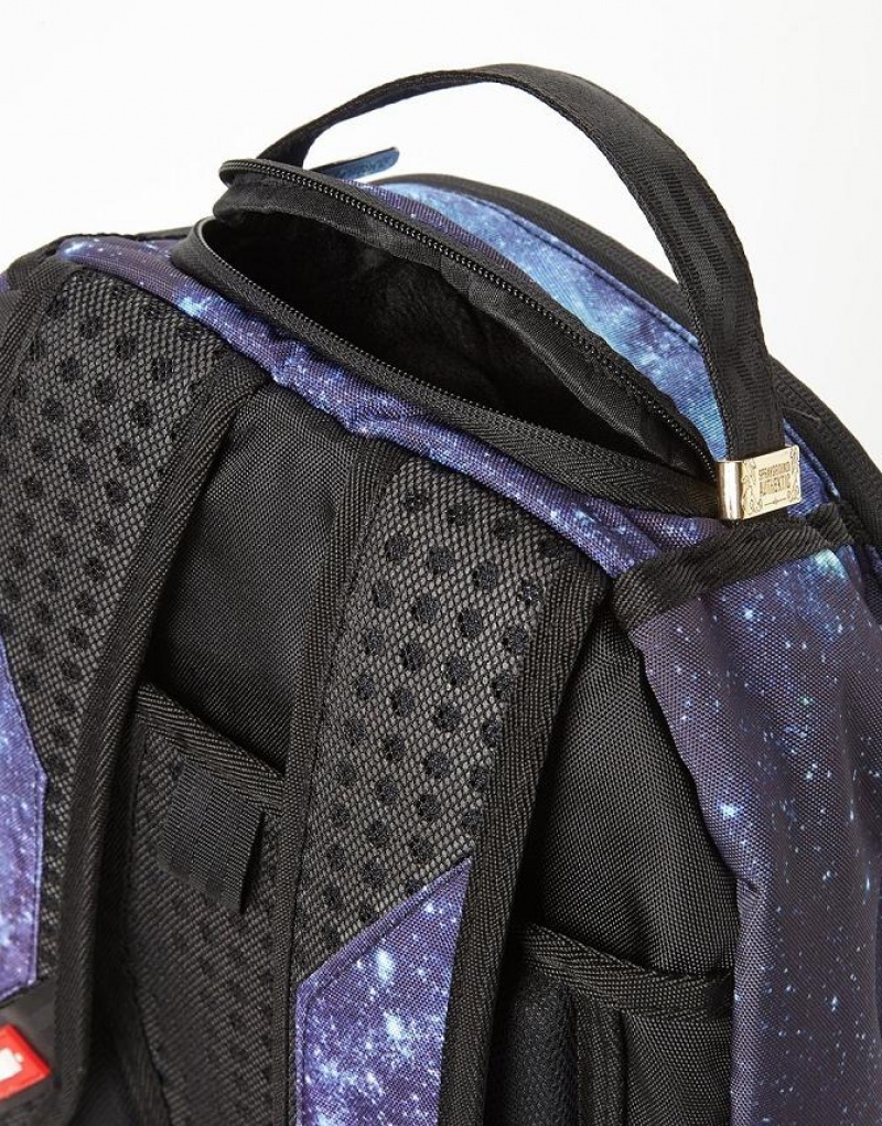 Blue Men's Sprayground Galaxeye Backpacks | EJGR52987