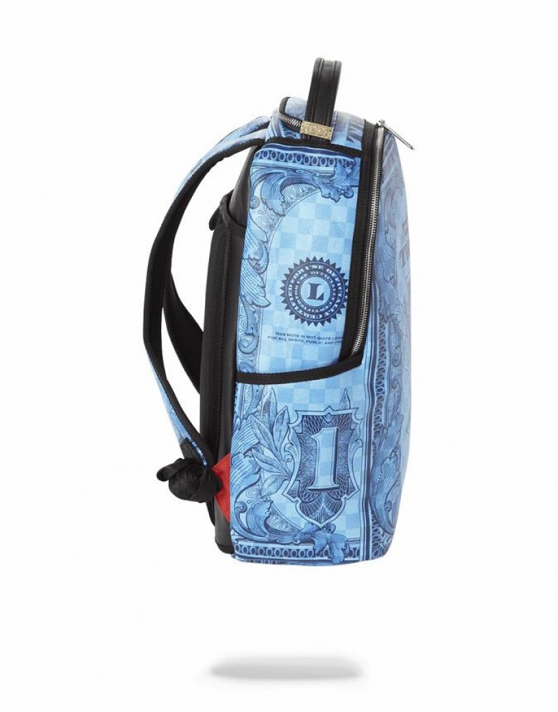 Blue Men's Sprayground In God We Backpacks | UCLN75840