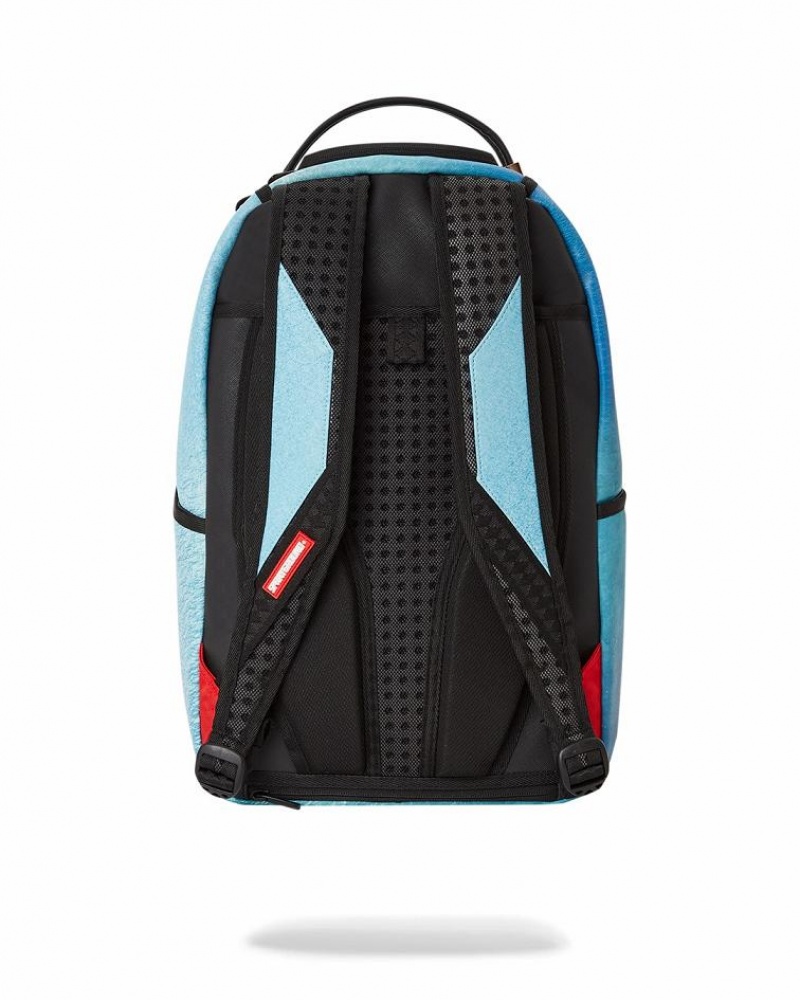 Blue Men's Sprayground Jurassic Backpacks | XTWY84612