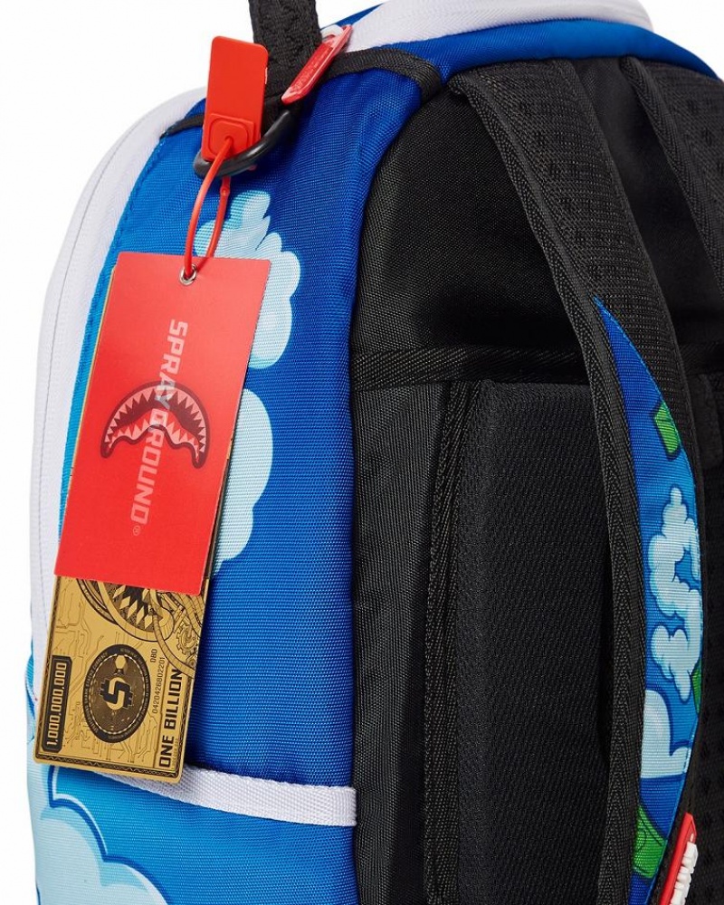 Blue Men's Sprayground Money Dreams Backpacks | IFVA01895