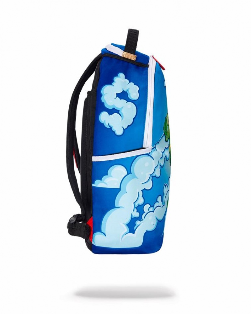 Blue Men's Sprayground Money Dreams Backpacks | IFVA01895