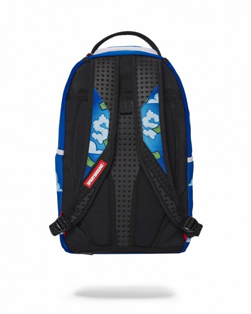 Blue Men's Sprayground Money Dreams Backpacks | IFVA01895