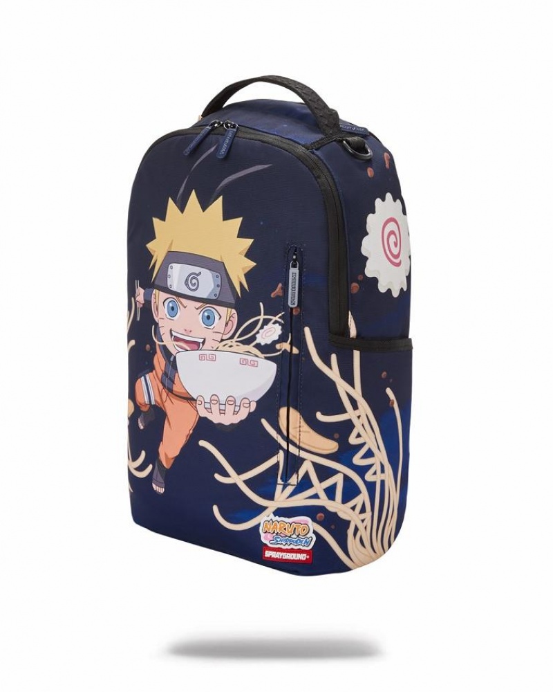 Blue Men's Sprayground Naruto Backpacks | CKEH31274