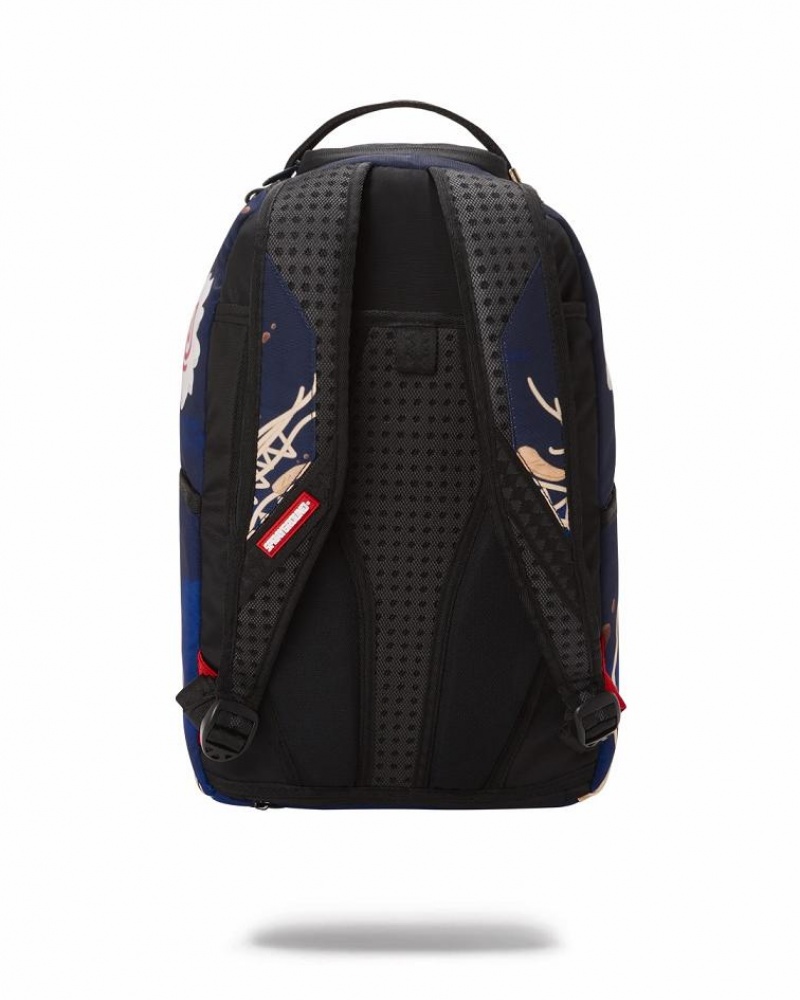 Blue Men's Sprayground Naruto Backpacks | CKEH31274