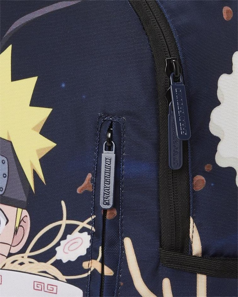 Blue Men's Sprayground Naruto Backpacks | CKEH31274