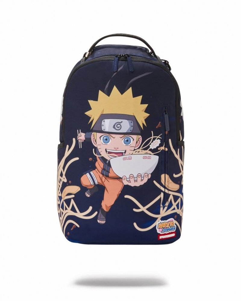 Blue Men\'s Sprayground Naruto Backpacks | CKEH31274