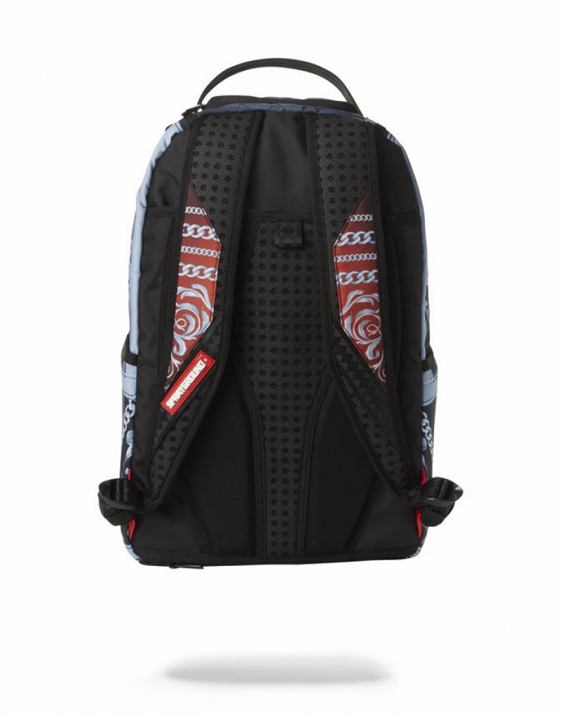 Blue Men's Sprayground Nfl Saquon Barkley Backpacks | ZOKR94278