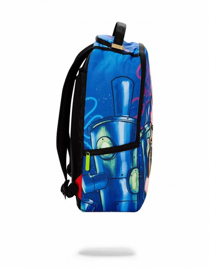 Blue Men's Sprayground Notorious P.A.T. Backpacks | VHZN92104