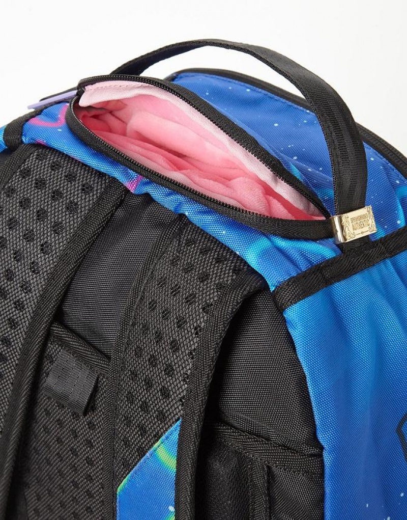 Blue Men's Sprayground Notorious P.A.T. Backpacks | VHZN92104