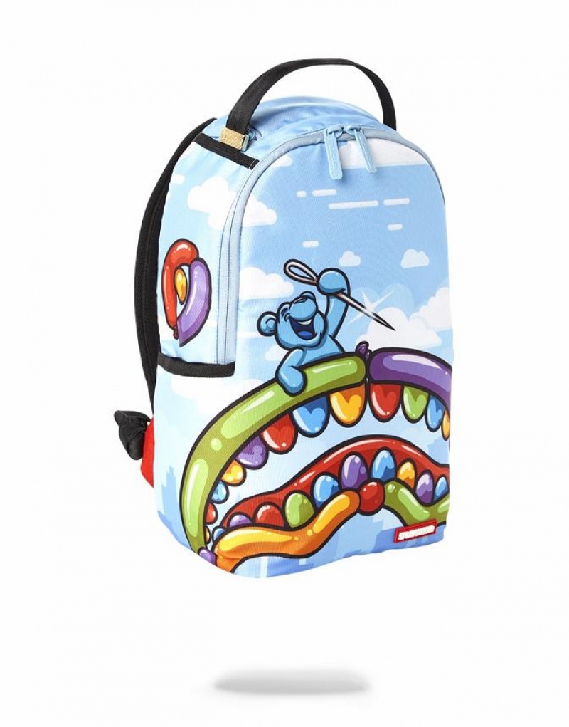 Blue Men's Sprayground Poppin Mini Backpacks | MYHP25084